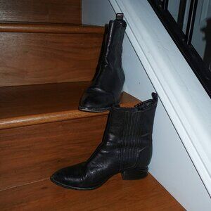 Alexander Wang Anouck Black Leather Ankle Boots - IT 38.5/US 8